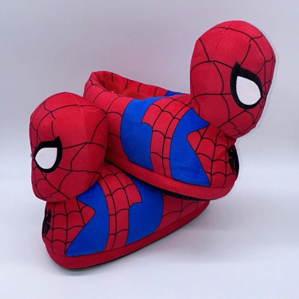 Marvel Spider-Man 3D Plush Slippers Mens Adult House Shoes Marvel Merchandise